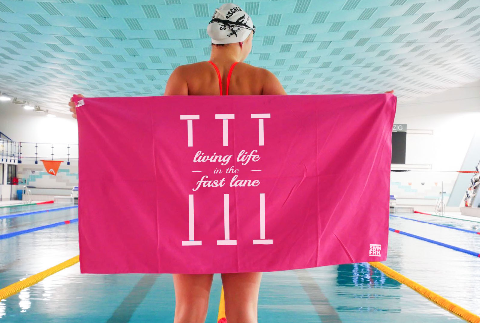 SF_MFT_fastlane_PINK Mikrofaser Handtuch "living life in the fast lane" | microfiber