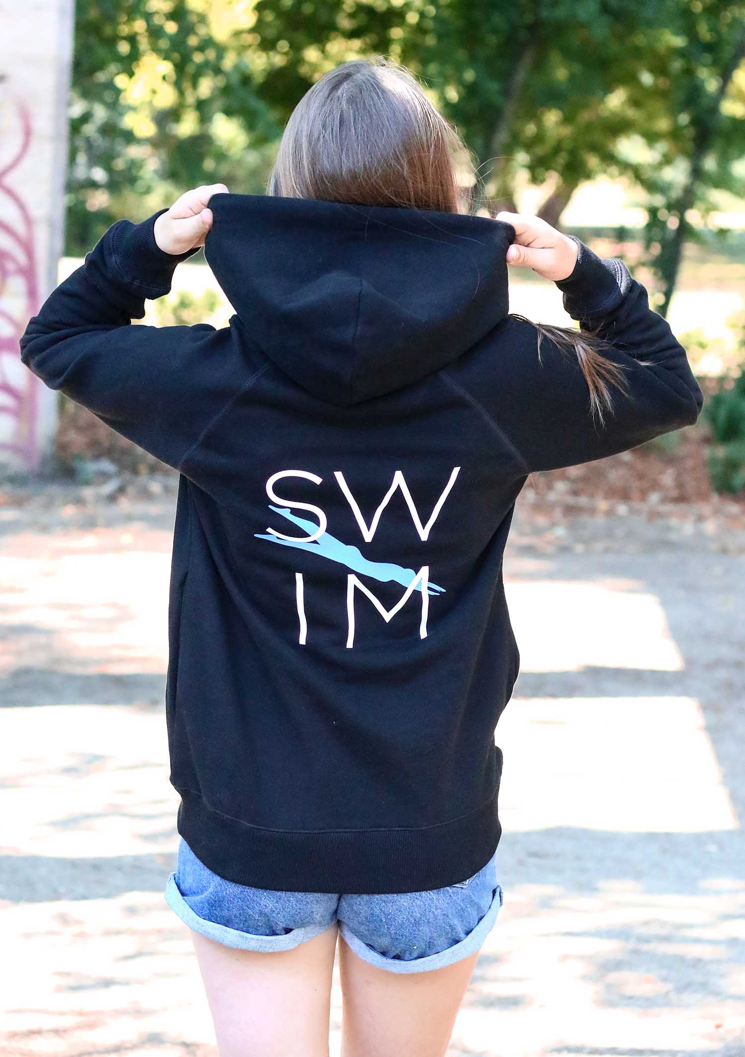 Kapuzen-Pulli  "SWIM" | Damen