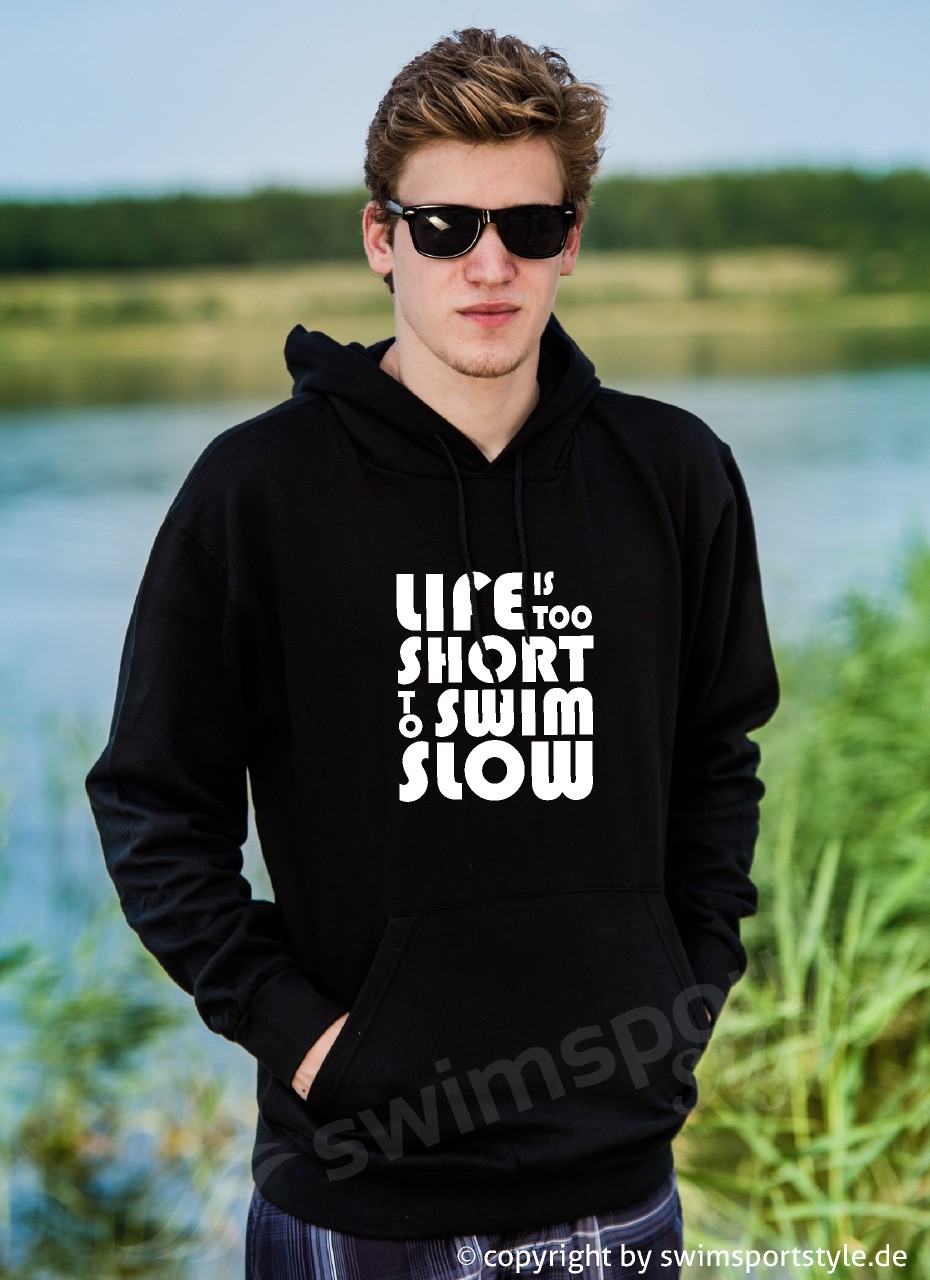 life is too short | Hoodie mit Team-Aufdruck