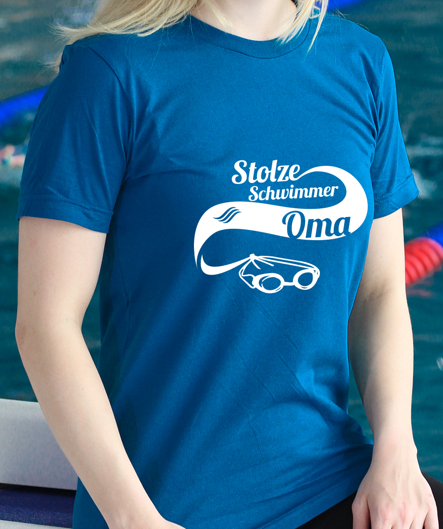 SF_Schwimmer_Oma_blau1 T-Shirt: Stolze Schwimmer Oma