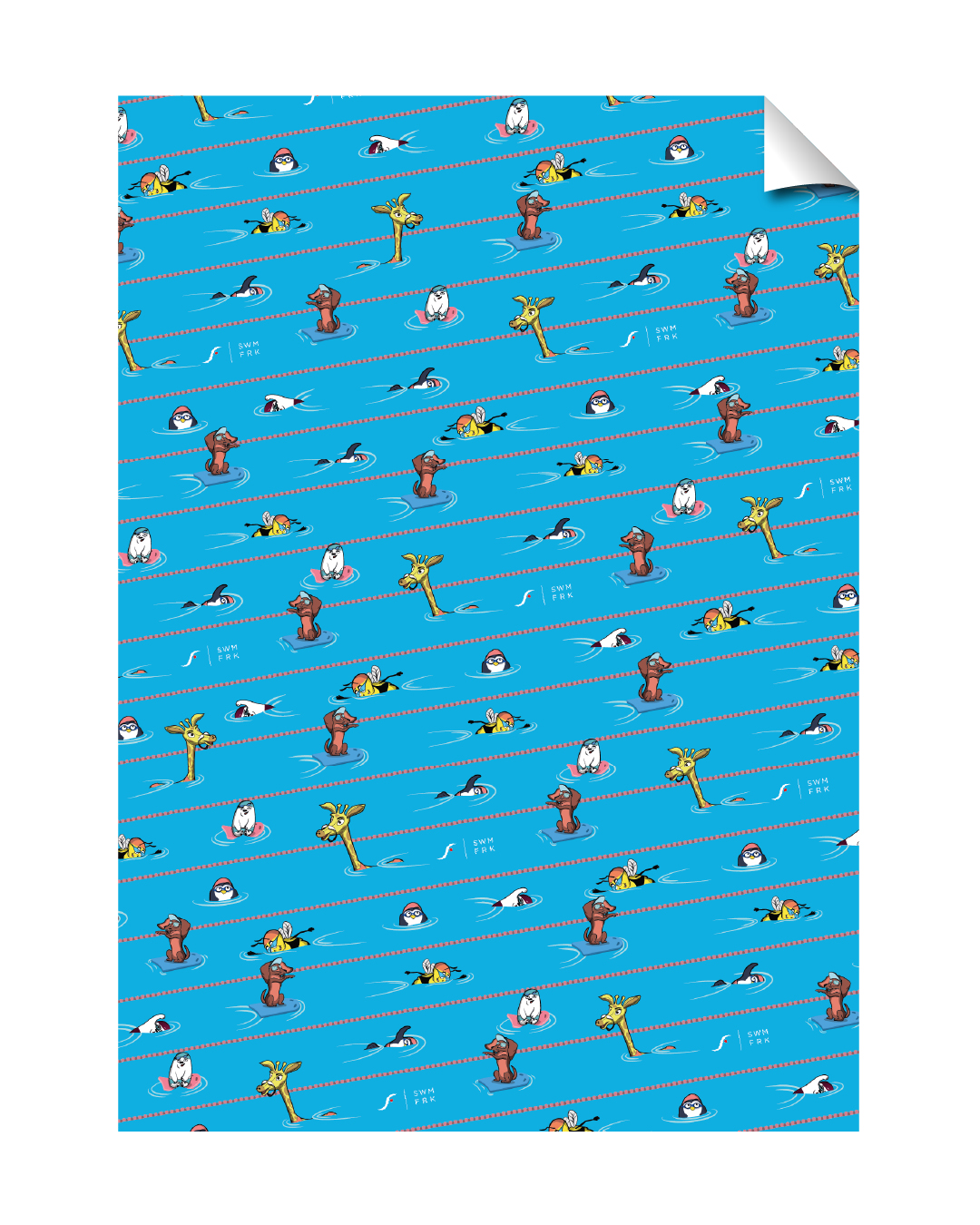 swimfreak Geschenkpapier | Mit Swimfriends Aufdruck