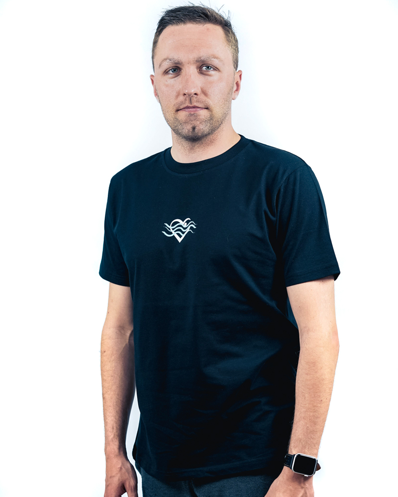SF_Shirt_Herren__schwarz_HeartforSwimming2 Heart for Swimming – Shirt Herren & Kids