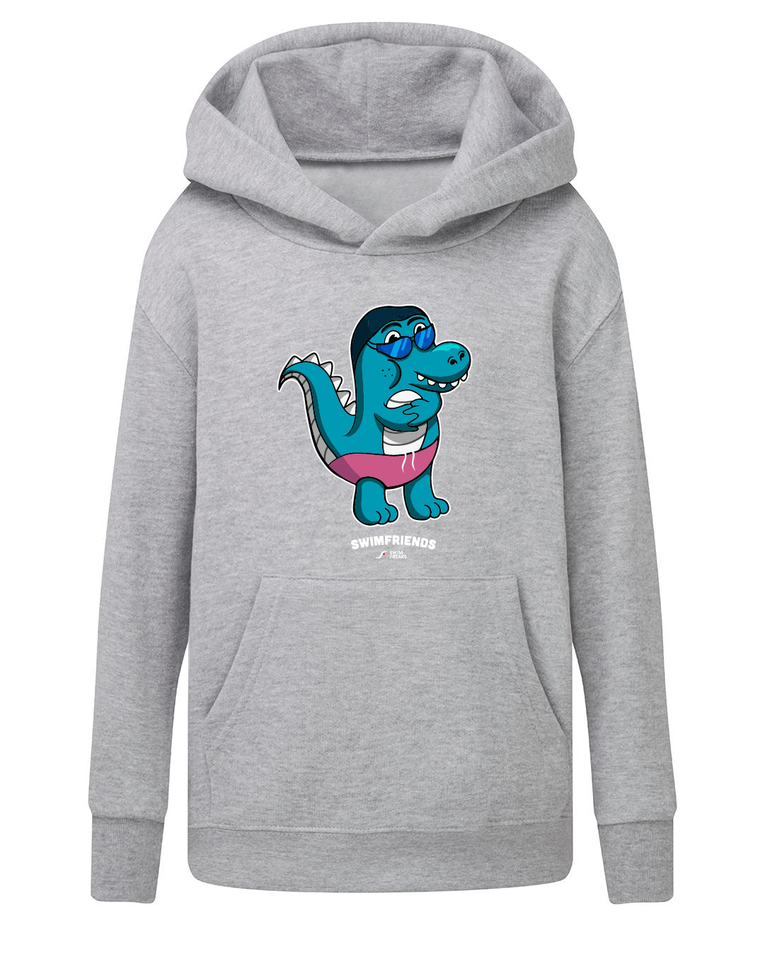 Lino der Schwimm-Dino – Kids Hoodie | Swimfriends Kollektion