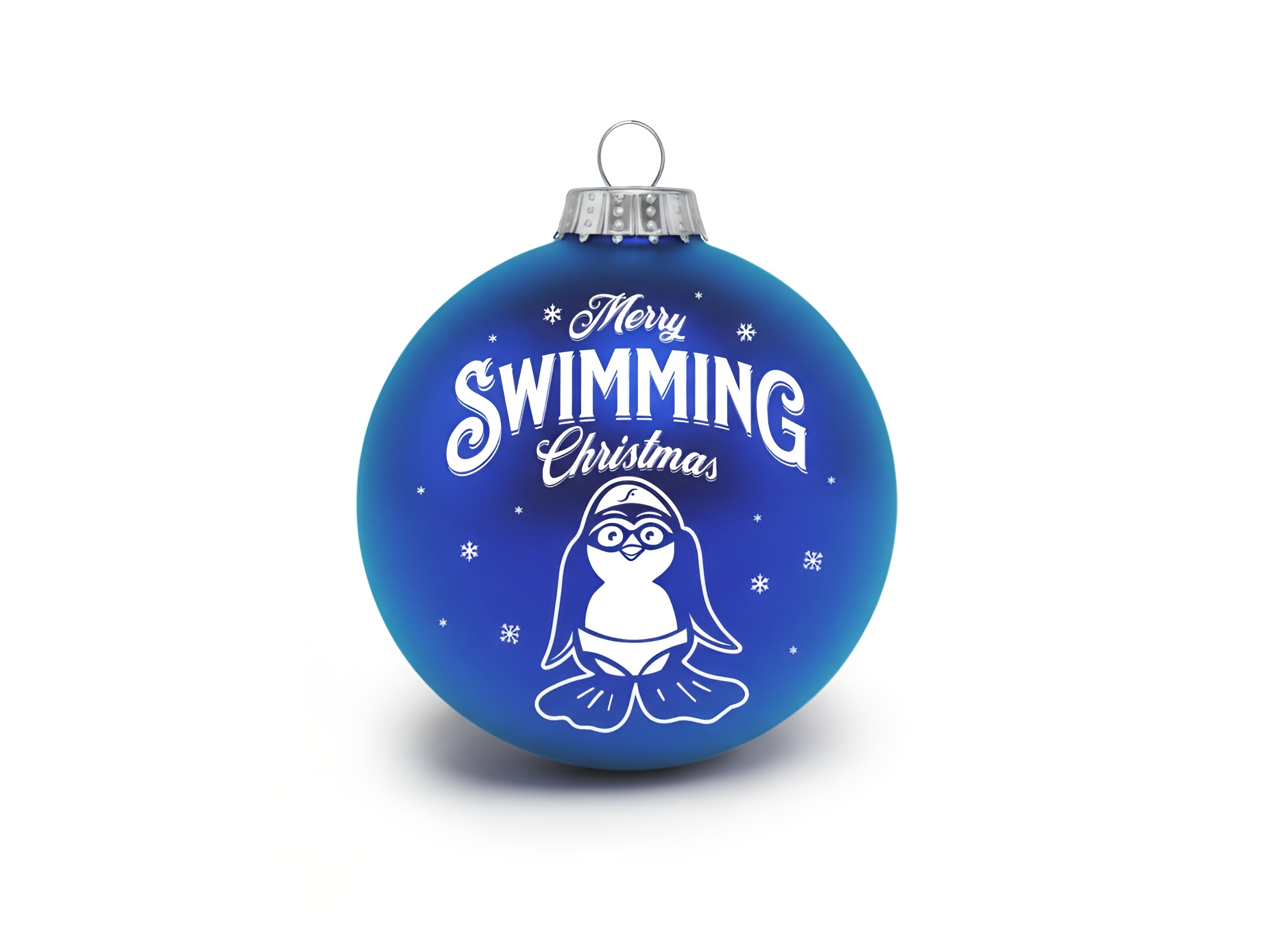 swimfreaks Weihnachtsbaum Kugel "Fin, der Schwimm-Pinguin" | Vorbestellung