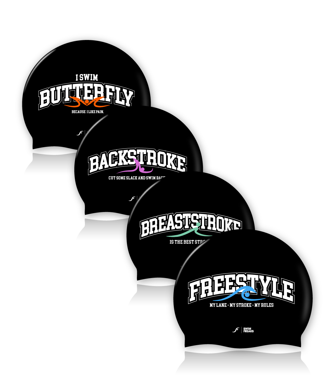 SF_2023_Cap_Caps_Set Badekappen Set (alle Schwimmarten) | Your Stroke your Cap