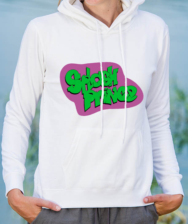 SF_Damen_Hoodie_SplashPrince_weiss Damen Pullover: Splash Prince