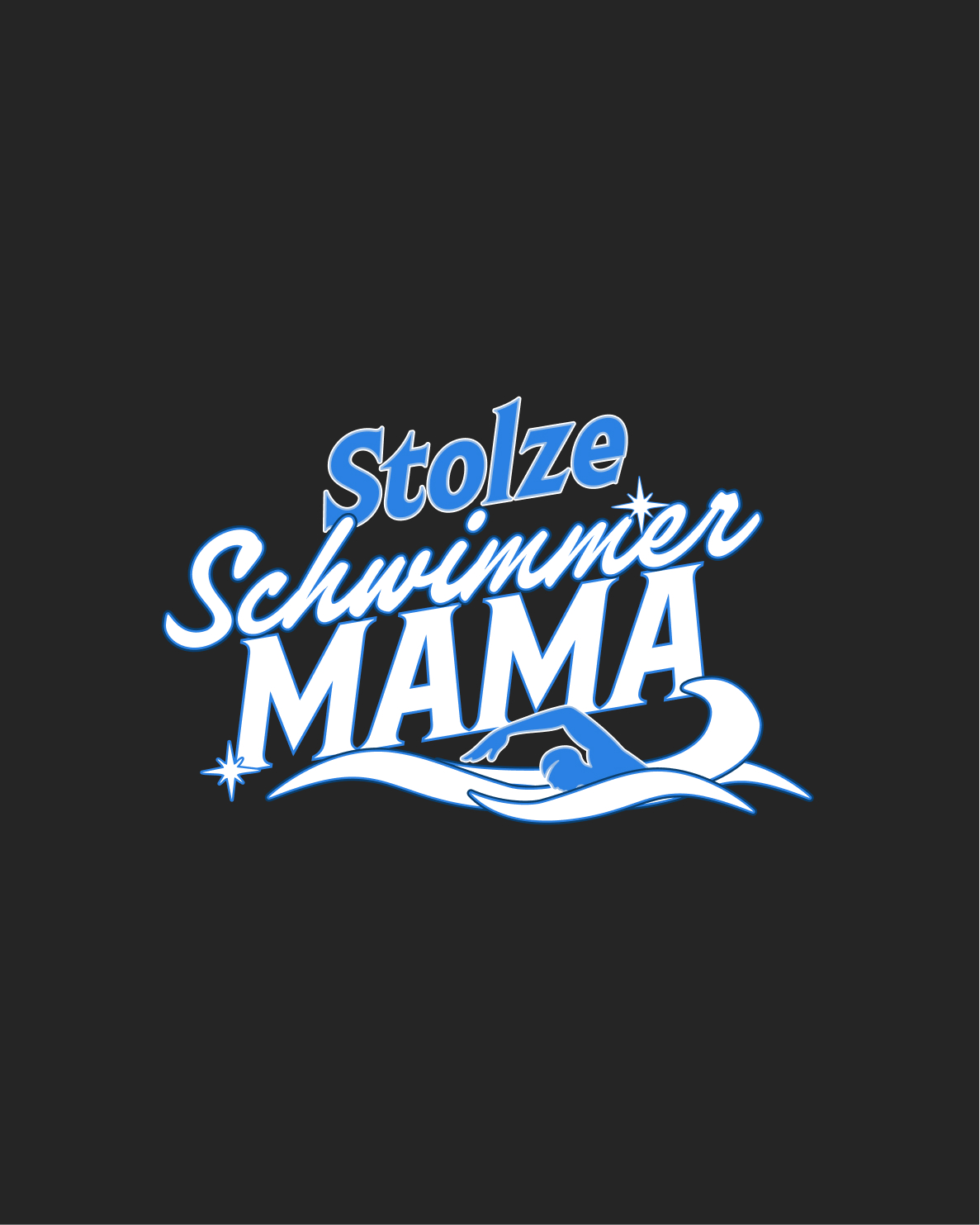 Stolze Schwimmer Mama - Shirt | Schwimmer Mamas & Papas Kollektion
