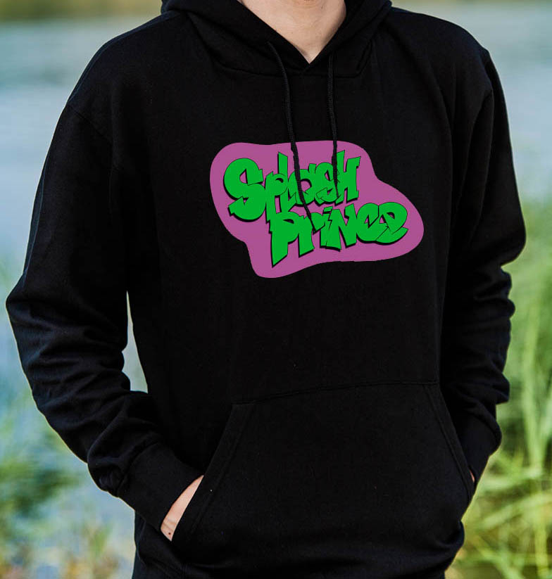 SF_Herren_Hoodie_SplashPrince_schwarz Kids Hoodie: Splash Prince