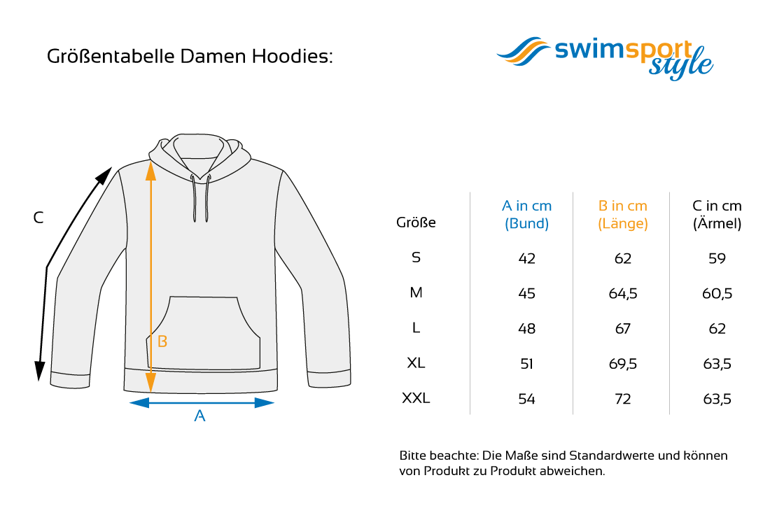 ready to swim | Hoodie mit Team-Aufdruck