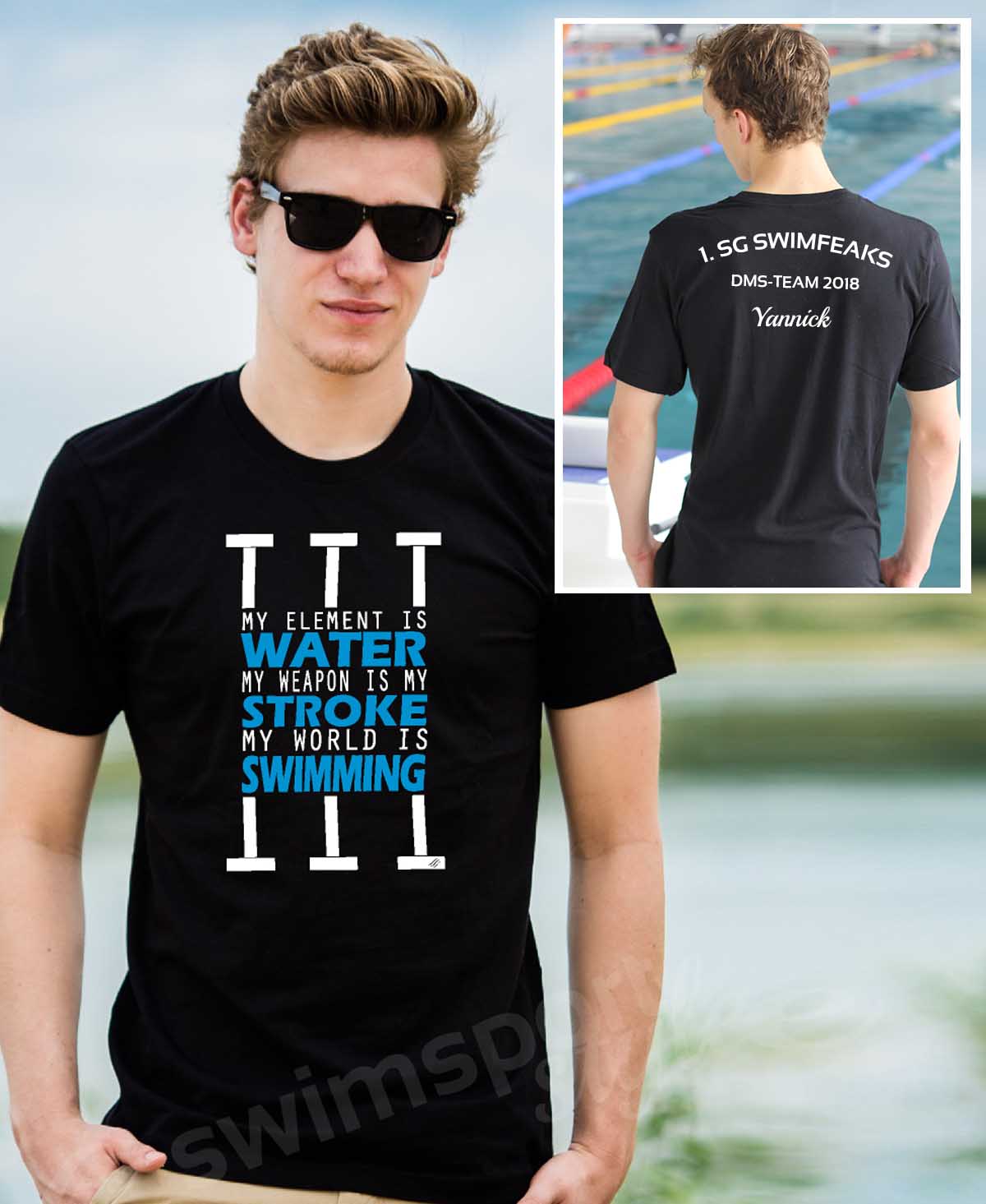 Water Stroke Swimming | Shirts mit Team-Aufdruck