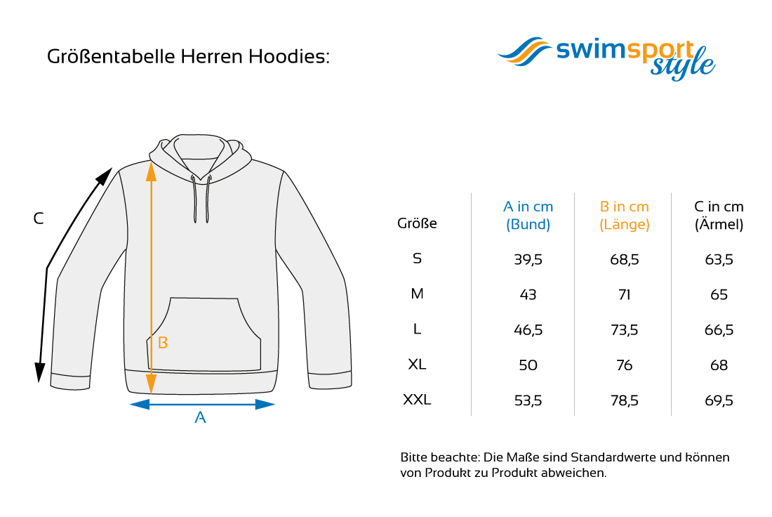 ready to swim | Hoodie mit Team-Aufdruck