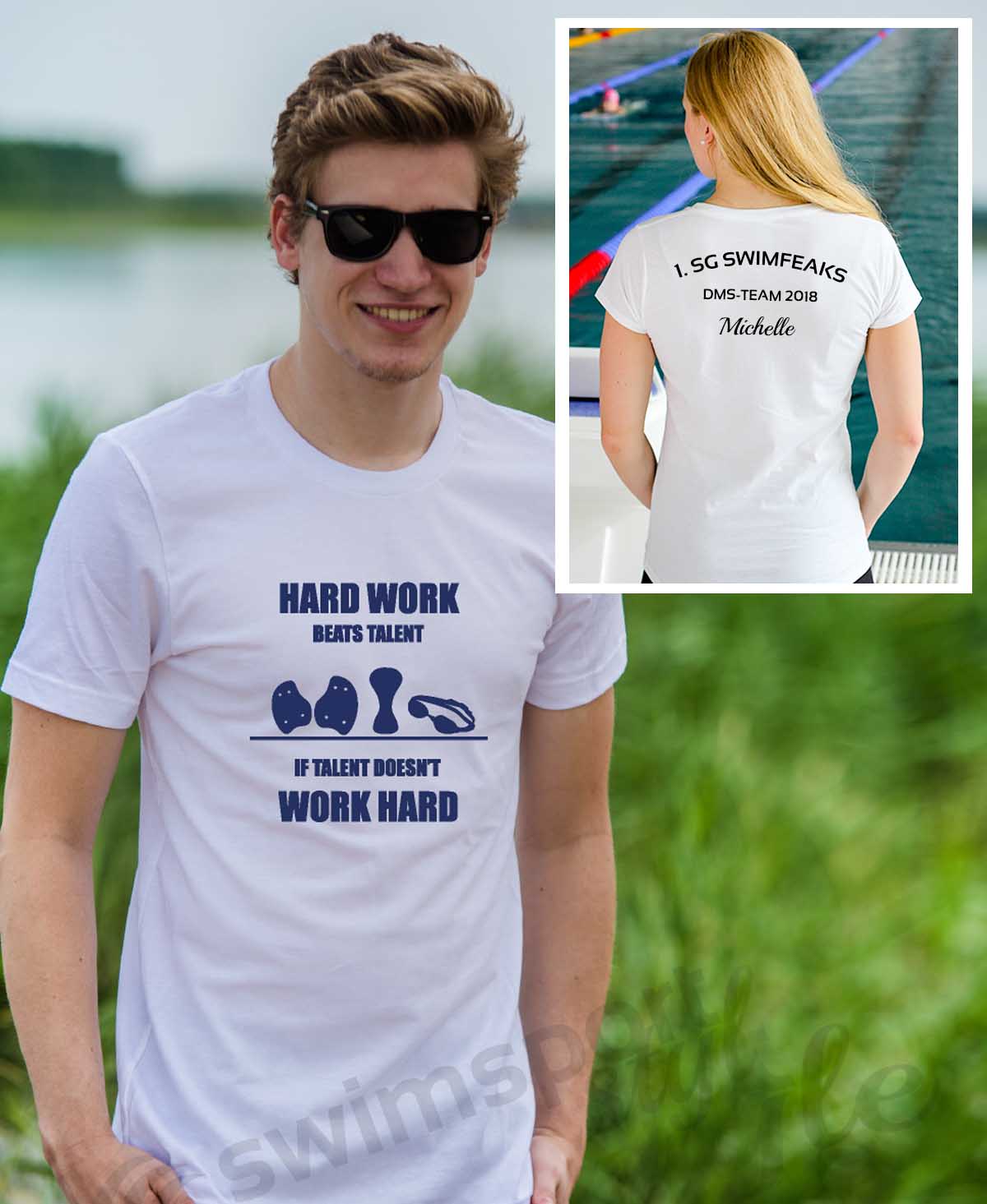 hard work beats talent | Shirts mit Team-Aufdruck