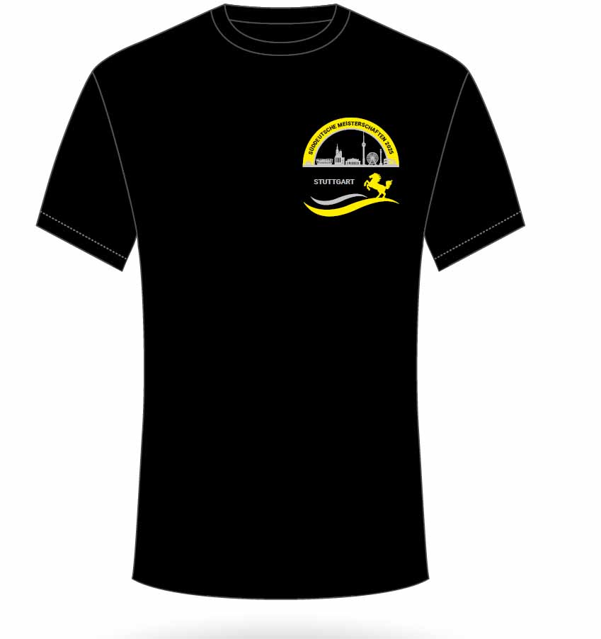 T-Shirt , Schwarz | Süddeutsche Meisterschaften 2025 - Stuttgart T-Shirt , Schwarz | Süddeutsche Meisterschaften 2025 - Stuttgart