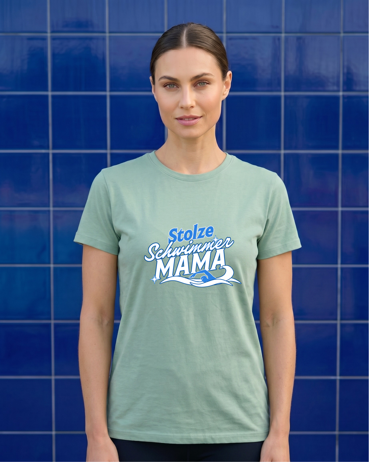 Stolze Schwimmer Mama - Shirt | Schwimmer Mamas & Papas Kollektion