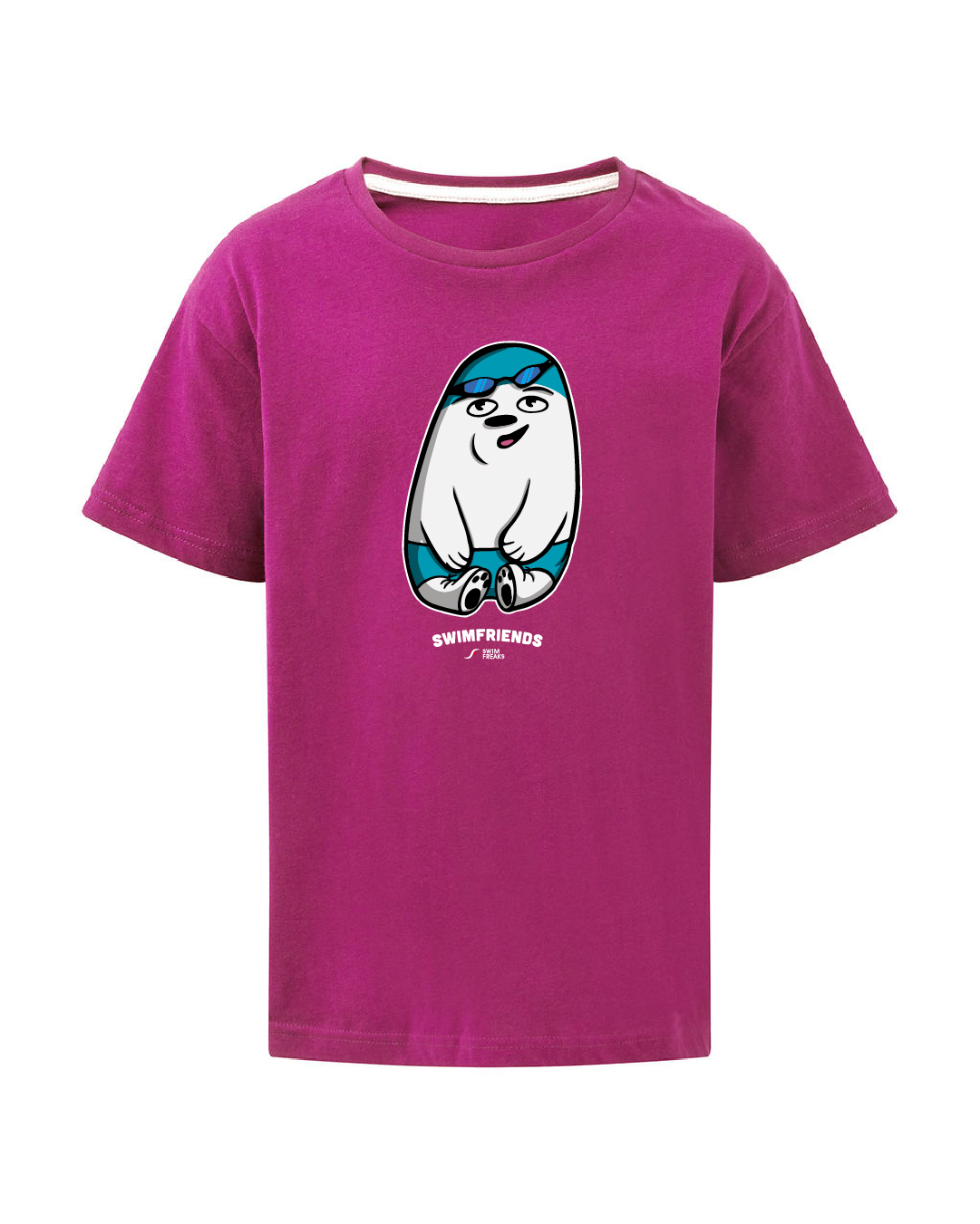 SF_2024_Barto_Shirt_Kids_rosa Bärto der Schwimm-Bär – Kids Shirt | Swimfriends Kollektion