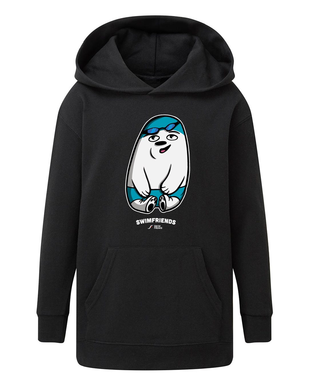 Bärto der Schwimm-Bär – Kids Hoodie | Swimfriends Kollektion