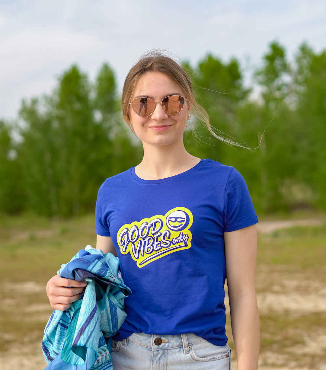 DSC05871 Good Vibes Only - Shirt Damen