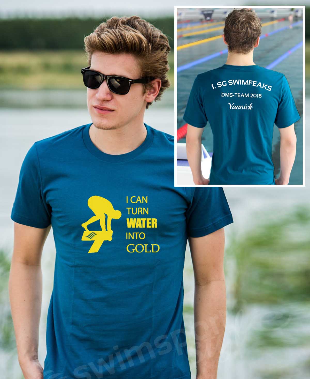 Turn water into gold | Shirts mit Team-Aufdruck