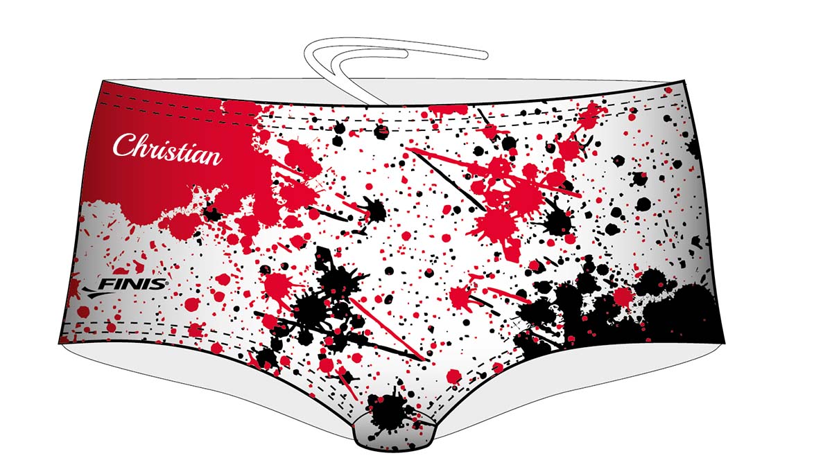 SF_trunk_Namensdruck Swimfreaks Schwimmhose - Trunk Cut