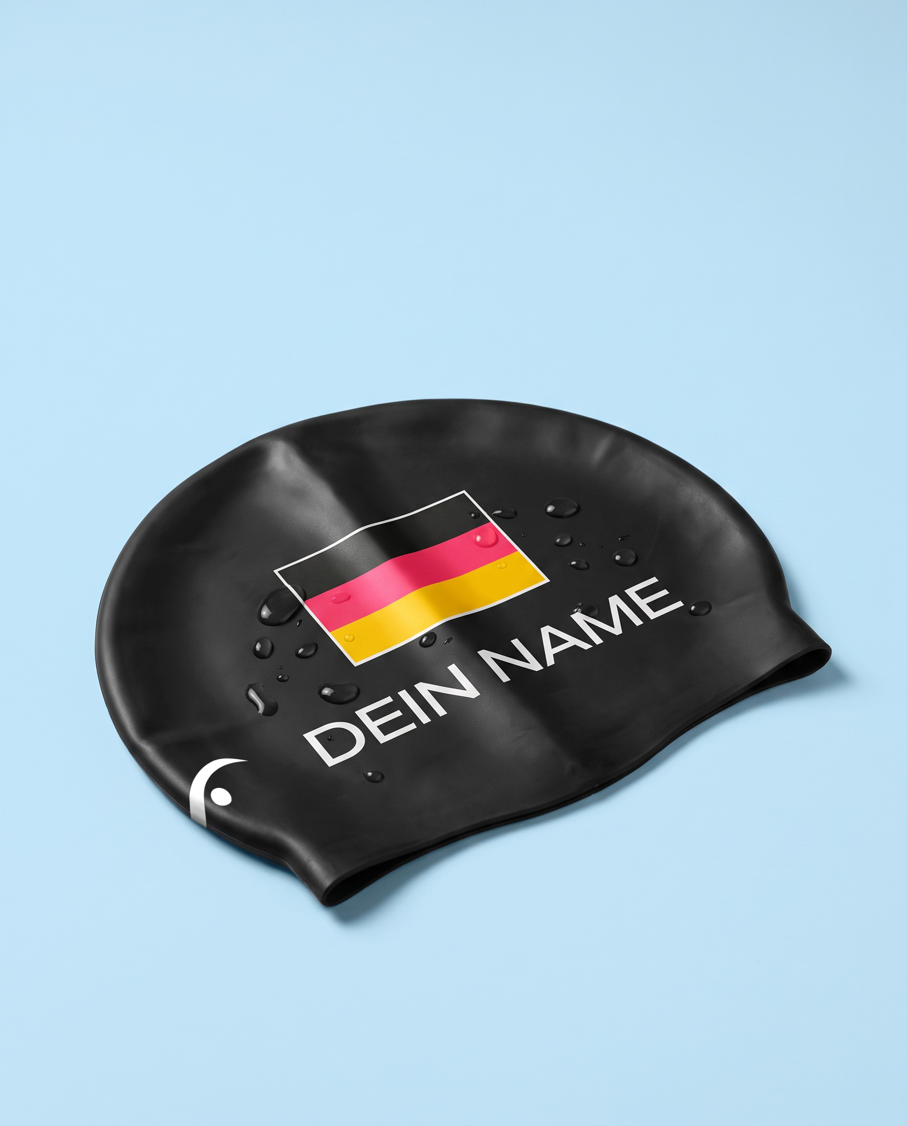 Deutschland Badekappe | GER Cap mit Namensdruck