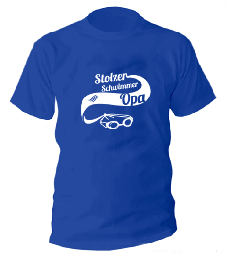 T-Shirt Stolzer Schwimmer Opa