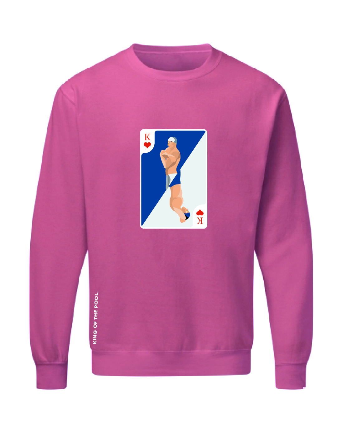 SF_King_Sweater_fuchsia King of the pool - Sweater Herren