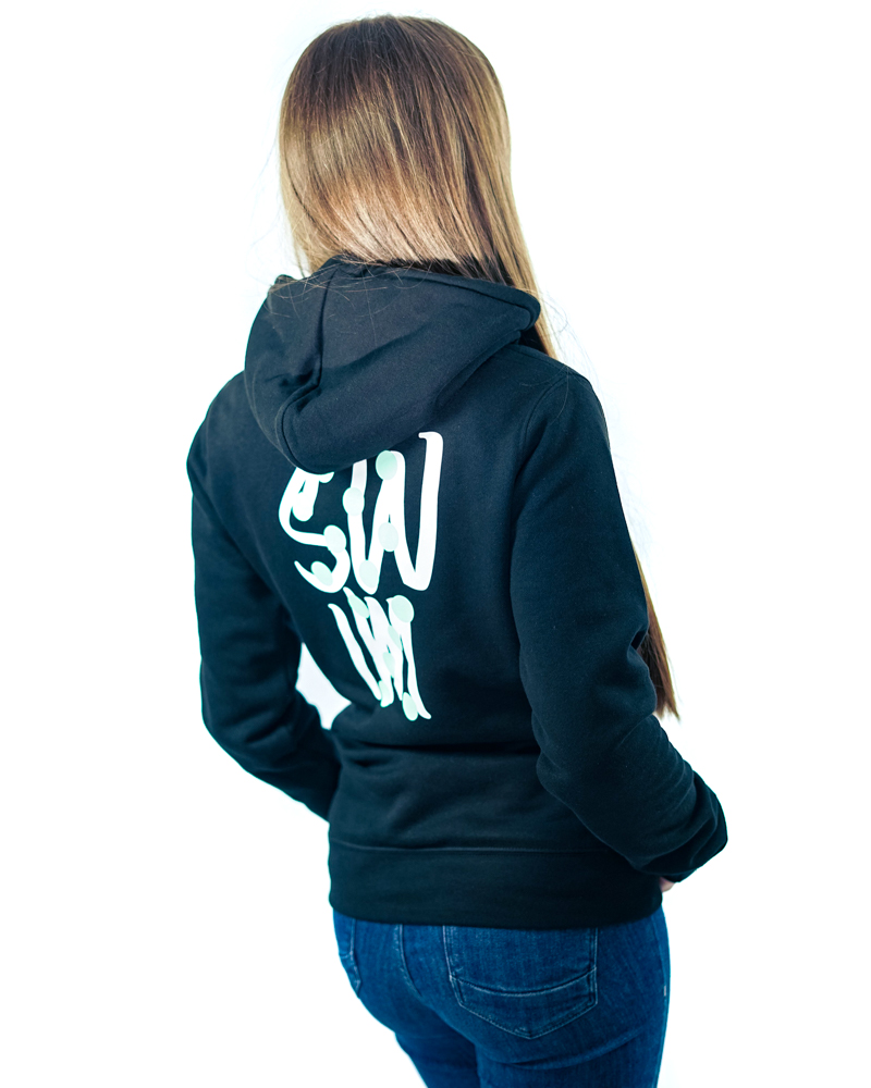 SF_Hoodie_Frauen_schwarz_SWIM_rs SWIM Dots – Hoodie Damen