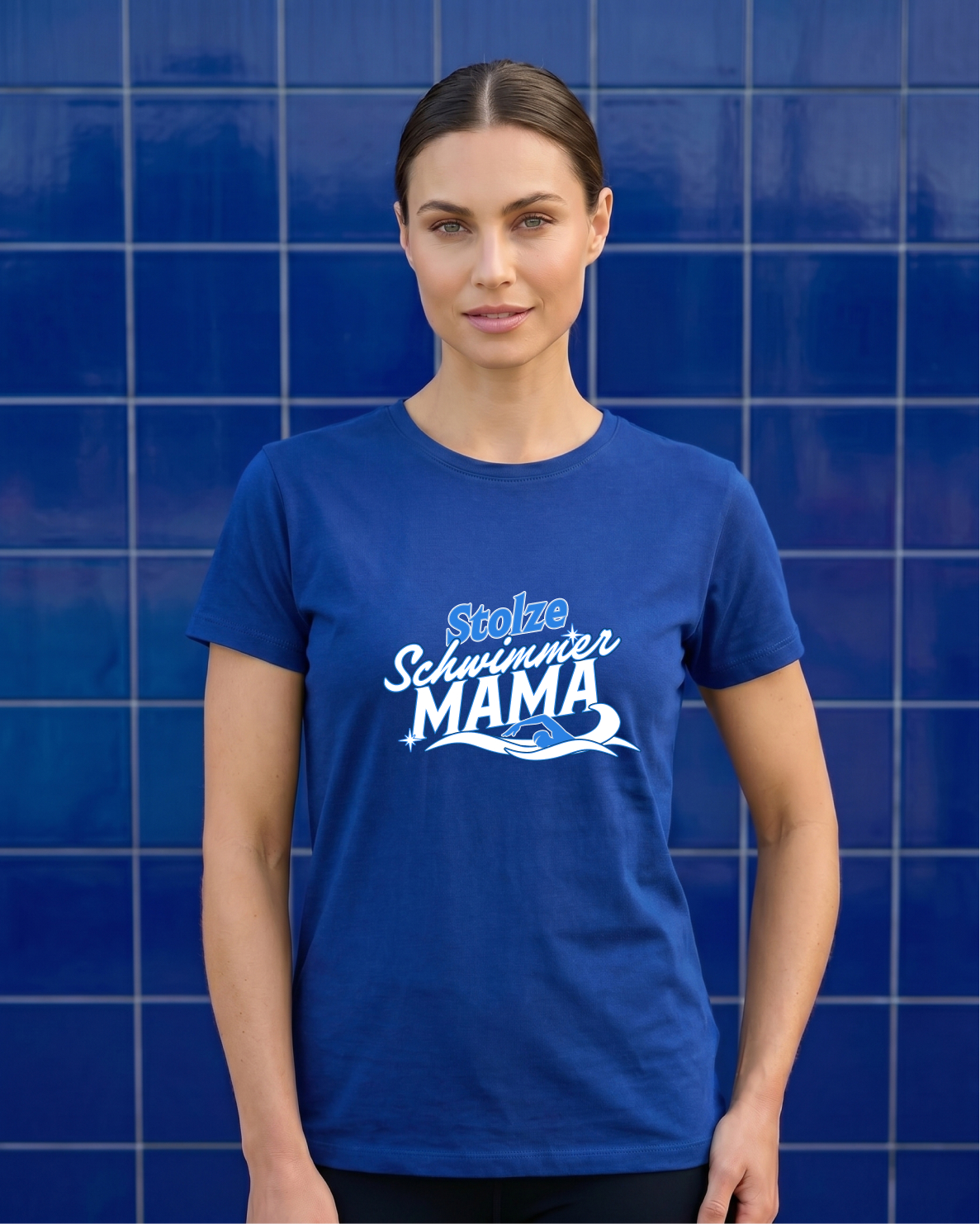 Stolze Schwimmer Mama - Shirt | Schwimmer Mamas & Papas Kollektion