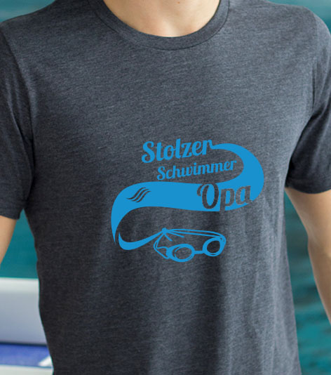 T-Shirt Stolzer Schwimmer Opa