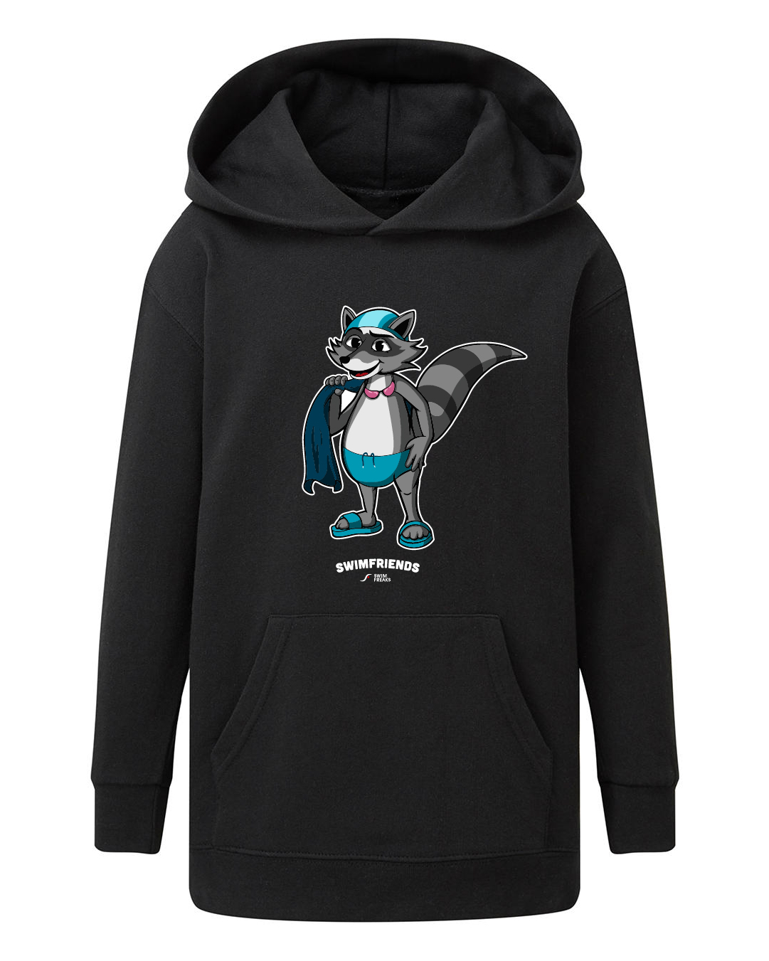 Waschi Waschbär – Kids Hoodie | Swimfriends Kollektion