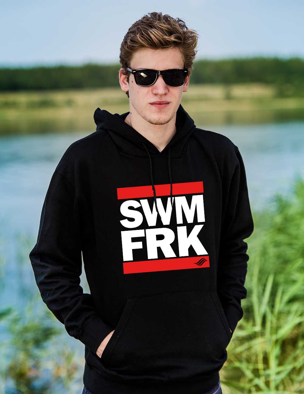 ssS_Hoodie_swimfreak_schwarz Swimfreak – Hoodie Herren
