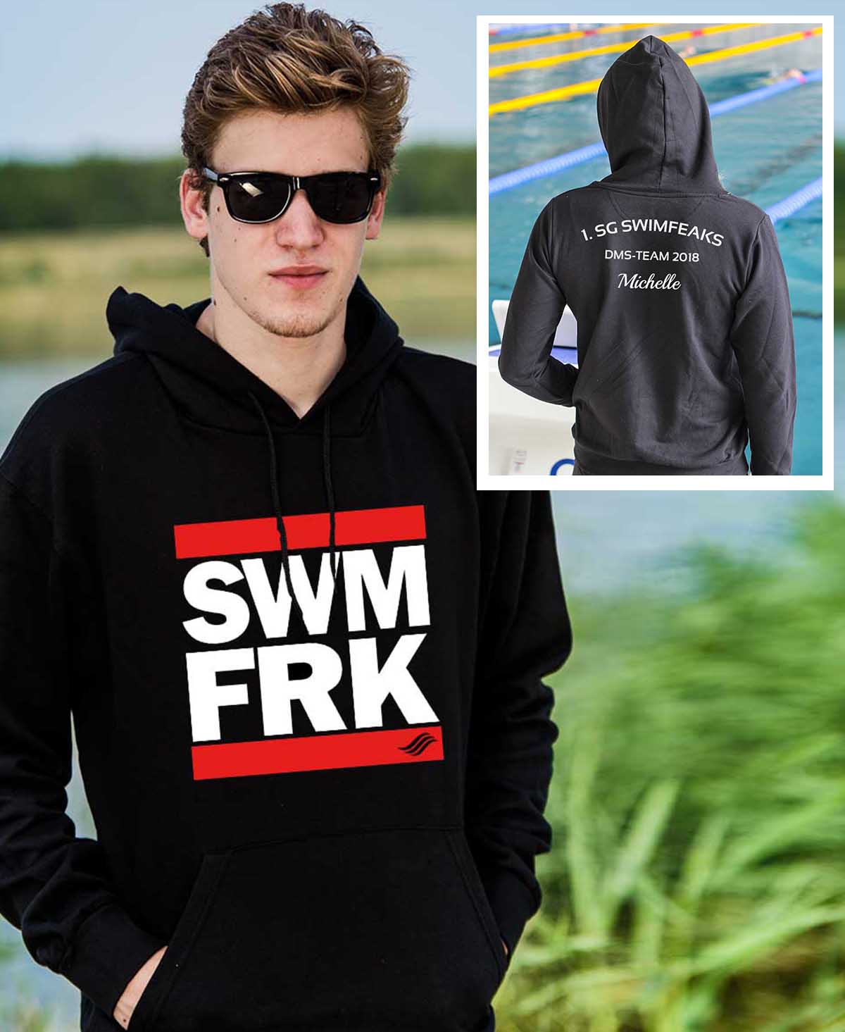 SWIMFREAK | Hoodie mit Team-Aufdruck
