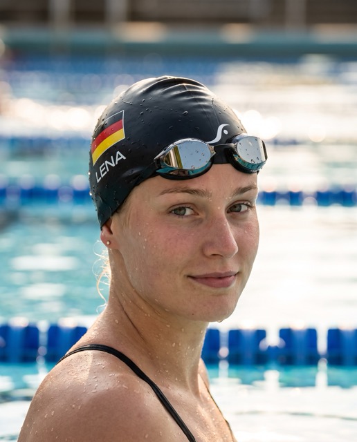 Deutschland Badekappe | GER Cap mit Namensdruck