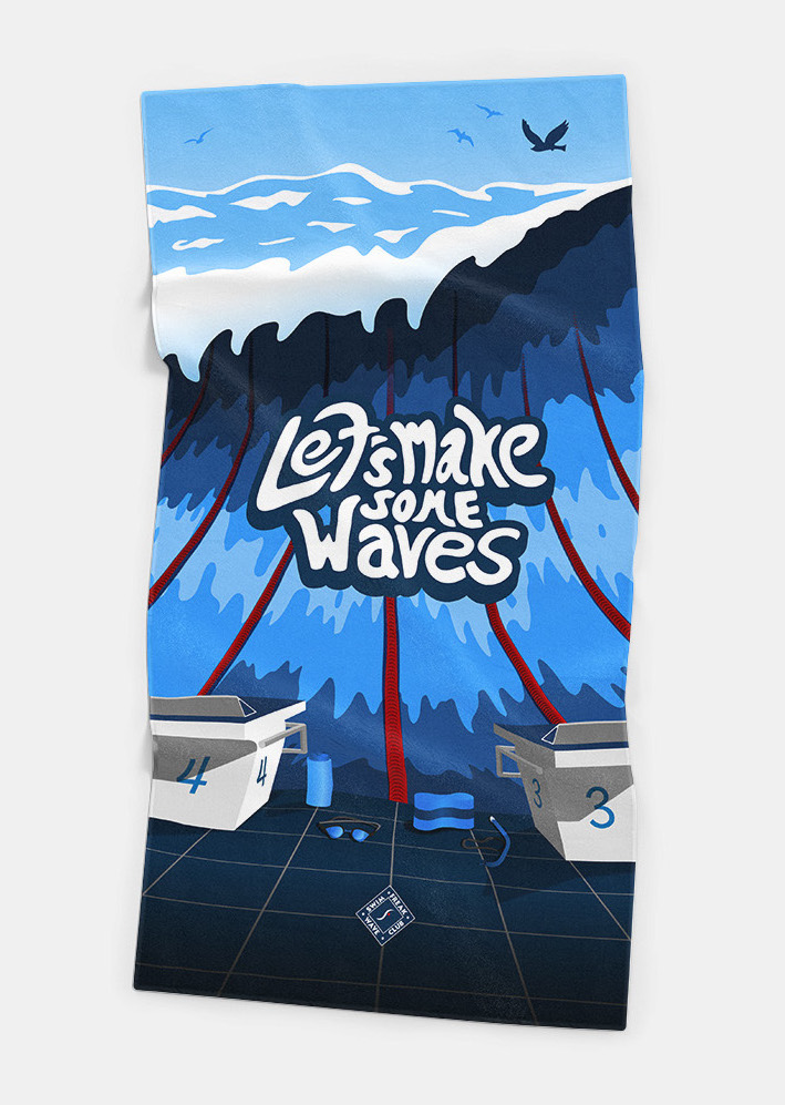 Towel-Mockup-by-WebAndCatmh4blnaEDeJwQ "Let's make Waves" - Handtuch für Swimfreaks | Big Size