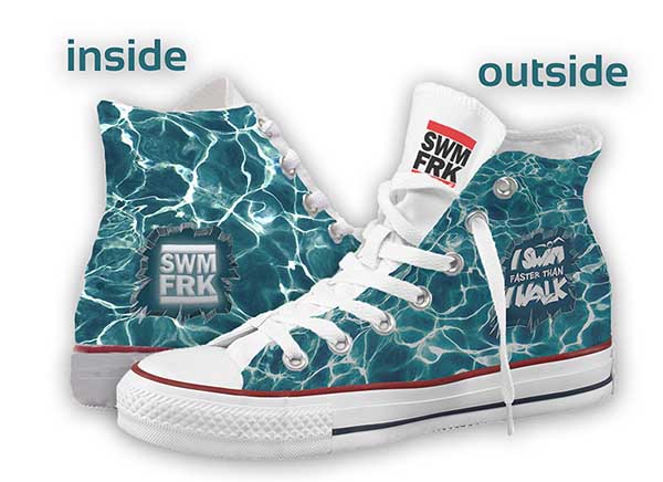 SF_Schuhe_Mockup_klein SALE: Die FREAKsneaks | Schuhe mit "I Swim Faster Than I Walk" Print