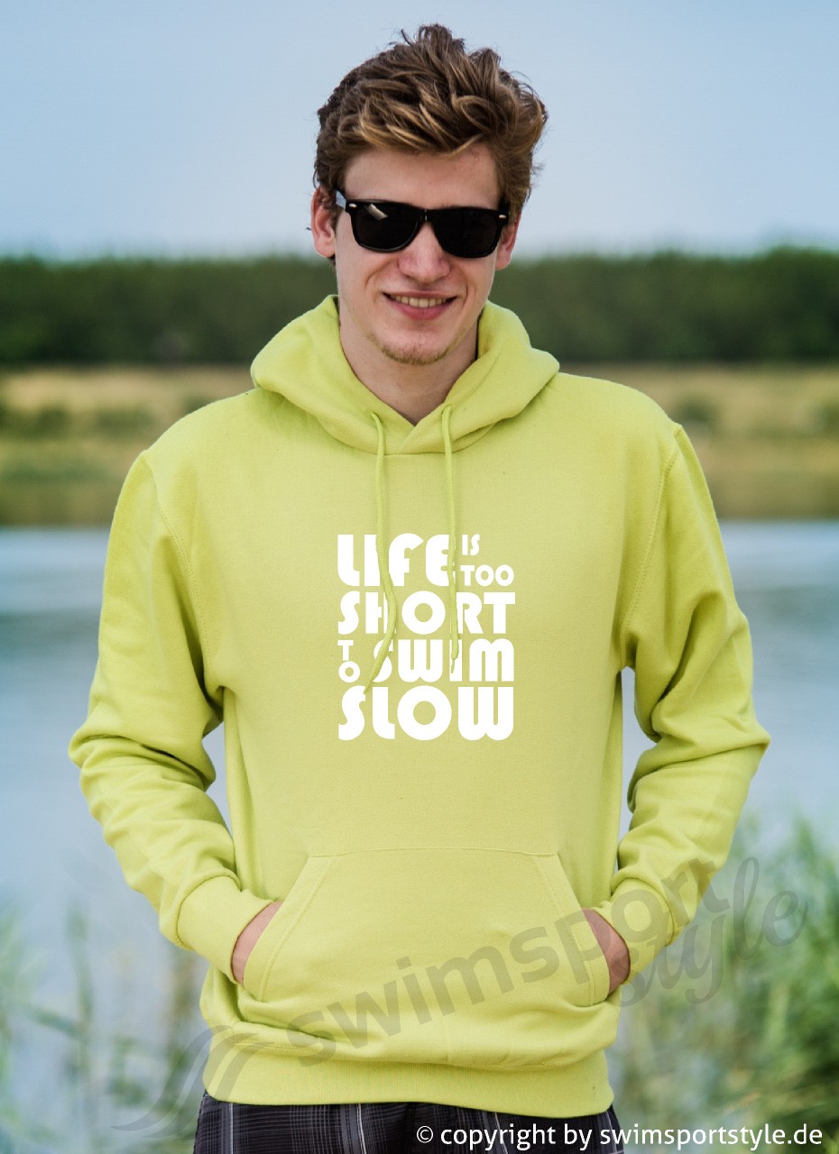 life is too short | Hoodie mit Team-Aufdruck