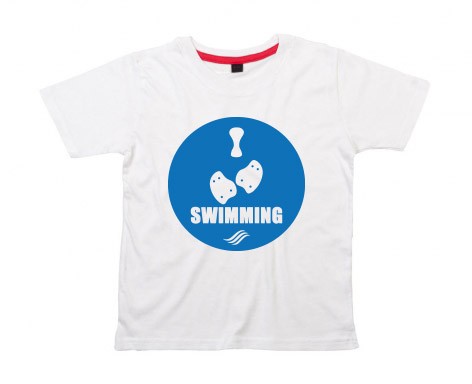 Kids-Shirt: I Love Swimming