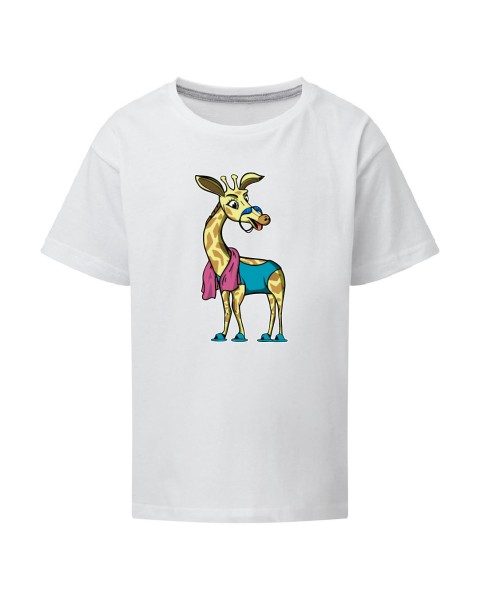 Longo die Langstrecken-Giraffe – Kids Shirt | Swimfriends Kollektion