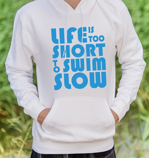 Live is too short so swim slow! Kids Hoodie