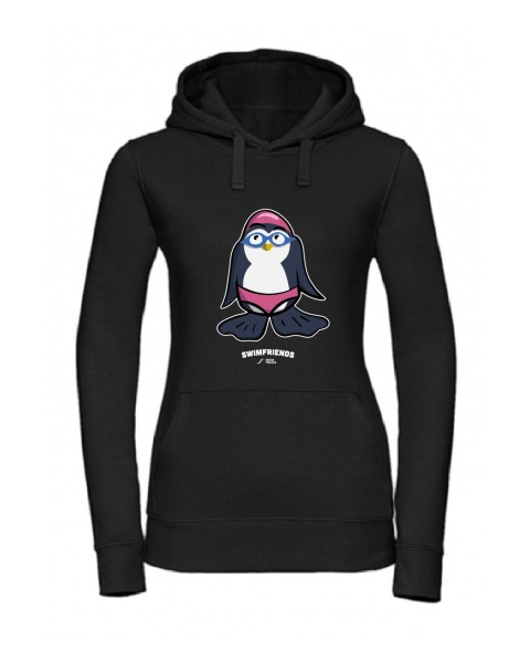 Fin der Schwimm-Pinguin – Damen Hoodie | Swimfriends Kollektion