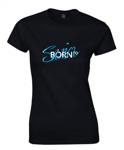 Born To Swim | Shirt für Damen | auf Wunsch mit Jahrgang