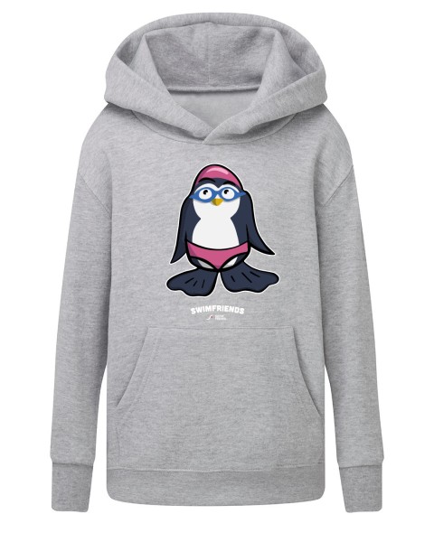 Fin der Schwimm-Pinguin – Kids Hoodie | Swimfriends Kollektion
