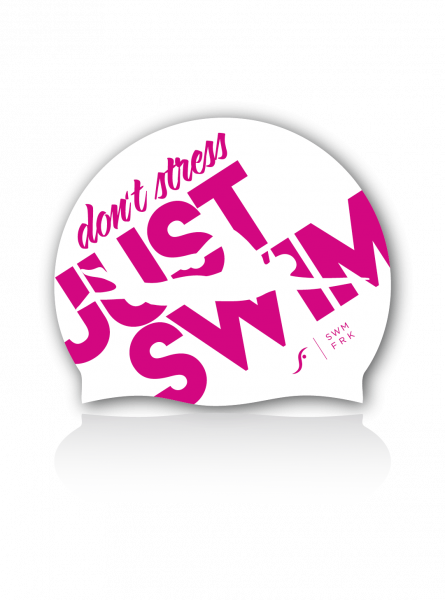 "Don't Stress - Just Swim" - Badekappe