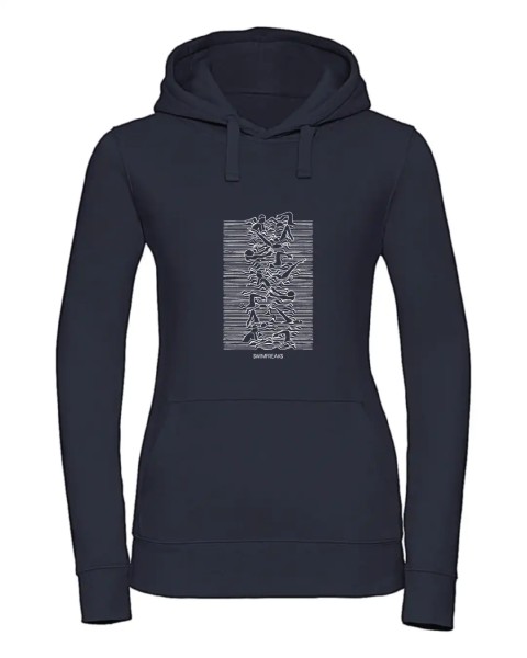 Swimmers' Frequencies Hoodie woman | Rock the Pool